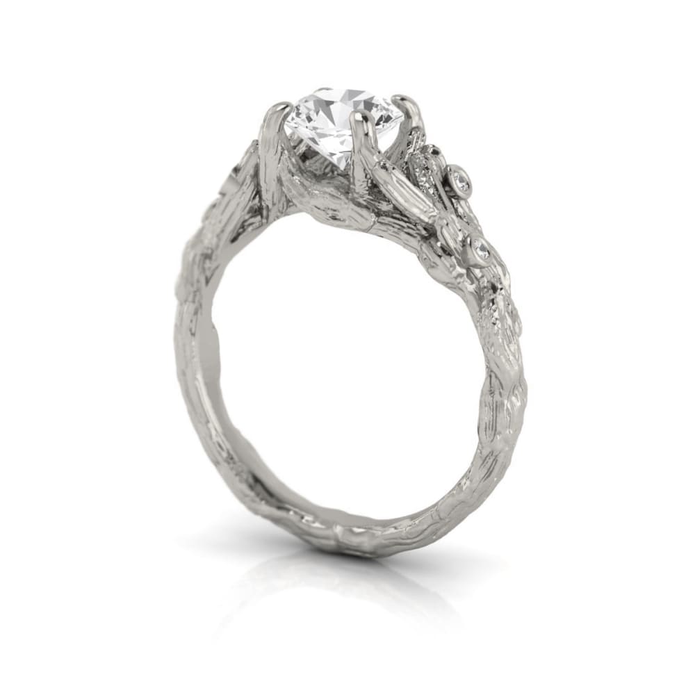 FeyWood Engagement Ring Setting + 1.29ct Sapphire - LilPetite jewelry 