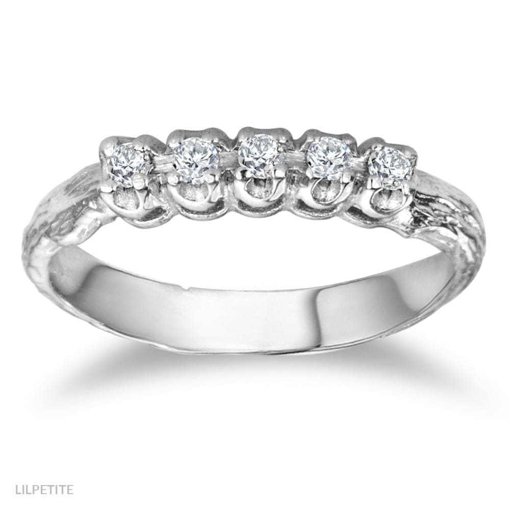 Provide Your Own Twig - Diamonds Twig Ring