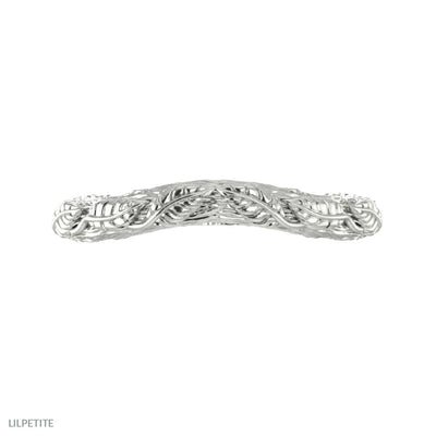 Climbing Leaves - tree bark wedding ring