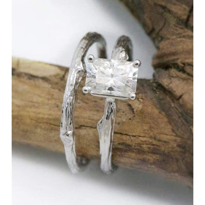 Diamond Twig Ring Set 
