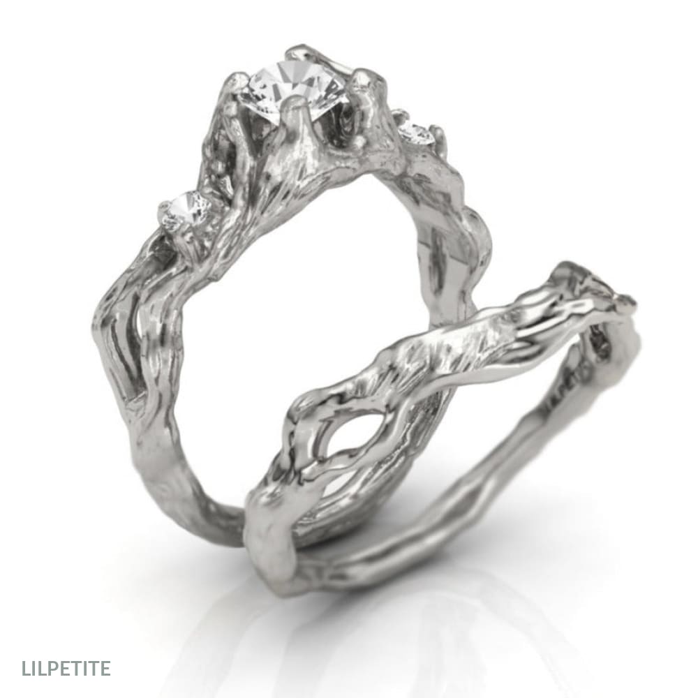 Morpeth Ring Set - Textured Rings - LilPetite jewelry 