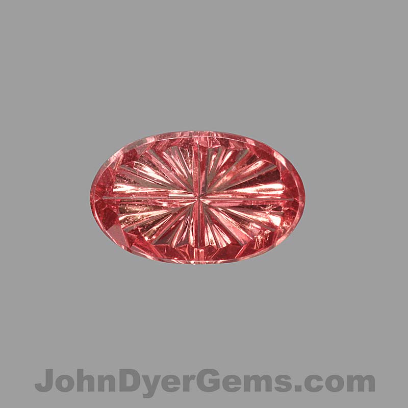 Orange/Red Sapphire Starbrite™ Cut 0.58 carats (Sold) - JohnDyerGems
