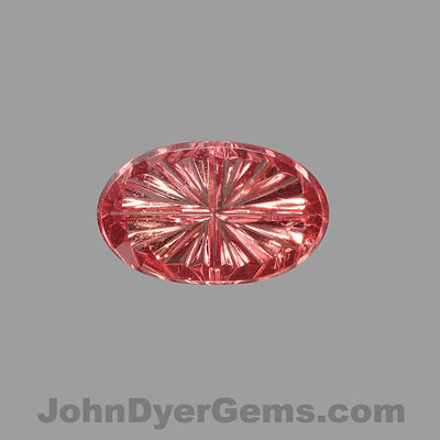 Orange/Red Sapphire Starbrite™ Cut 0.58 carats (Sold) - JohnDyerGems