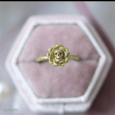 Skull Flower Ring