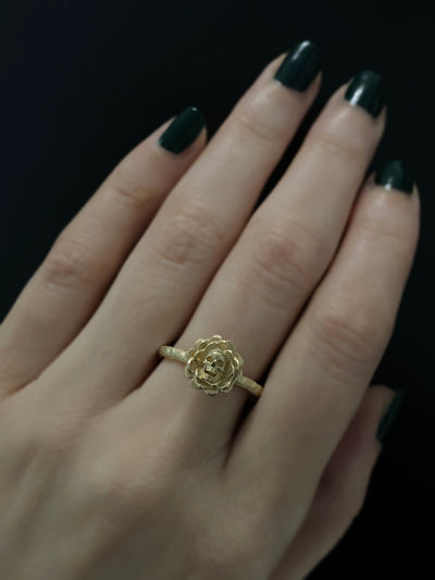 Skull Flower Ring - LilPetite 