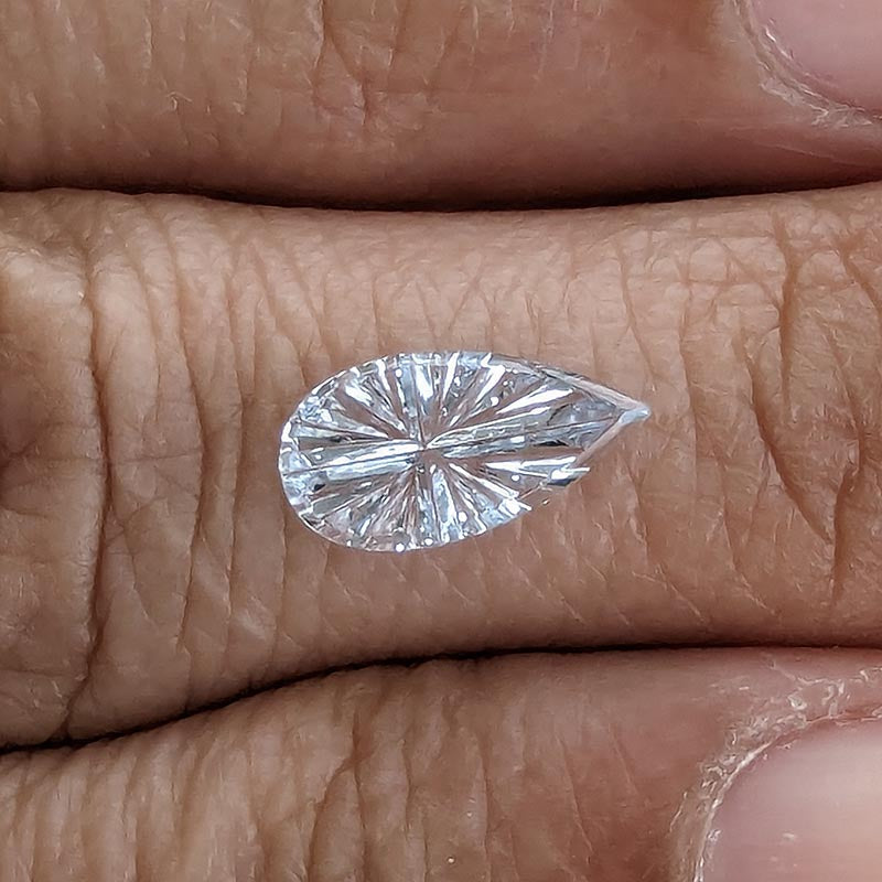 Silver White Sapphire Starbrite™ Cut 1.01 carats (Sold) - JohnDyerGems
