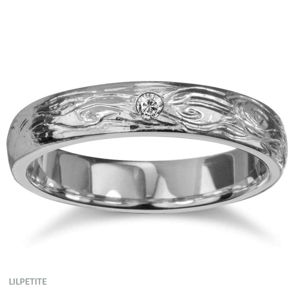 Trigan - diamond twig wedding ring