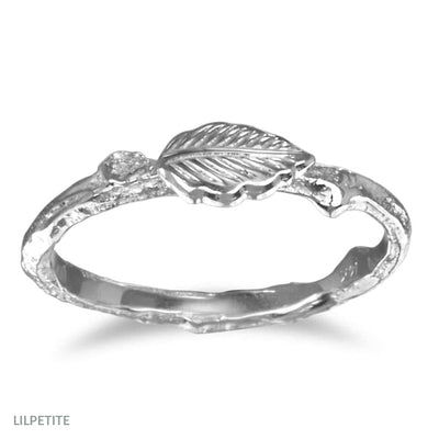 Twig leaf ring