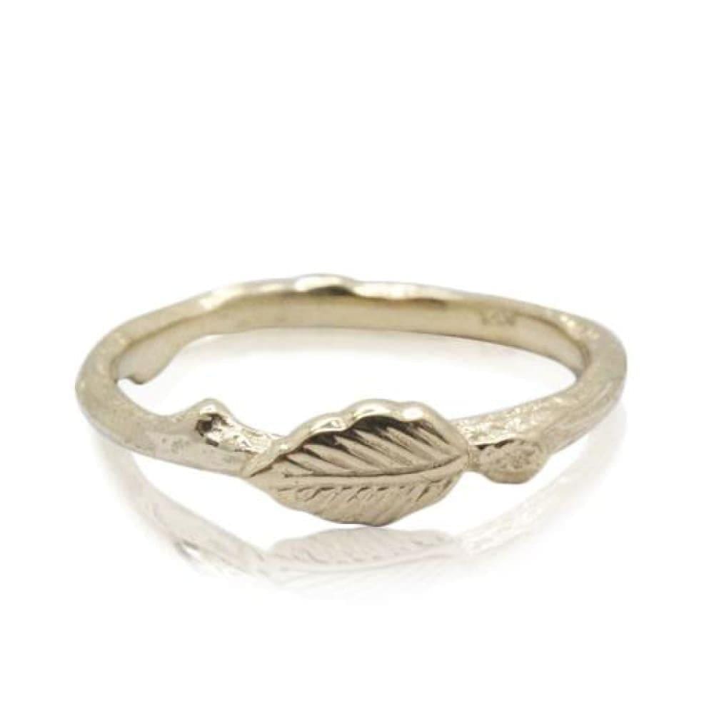 Twig leaf ring