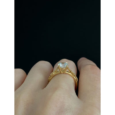 Arvera - Leaves Engagement Ring / Heirloom setting