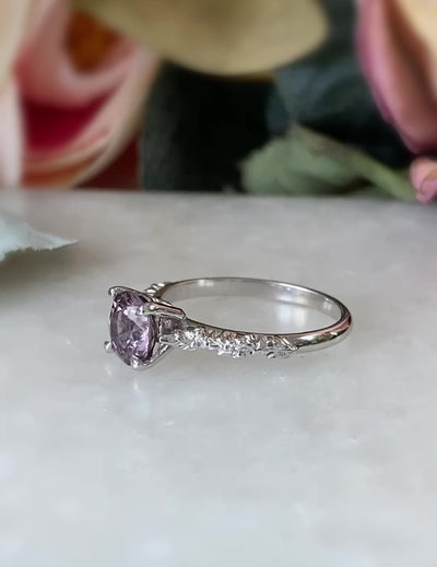 ARVERA- Purple sapphire engagement ring / Interested in Something Similar?