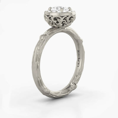 Crown of Thorns Engagement Ring - LilPetite jewelry 